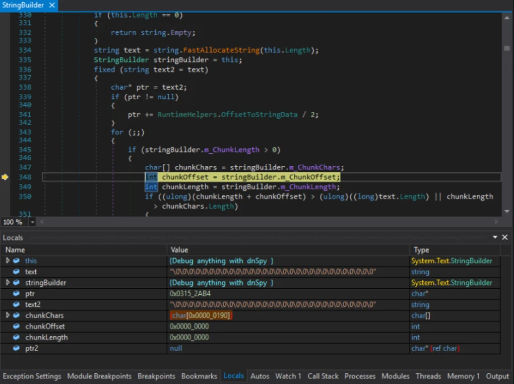 Depuração de aplicações com dnySpy