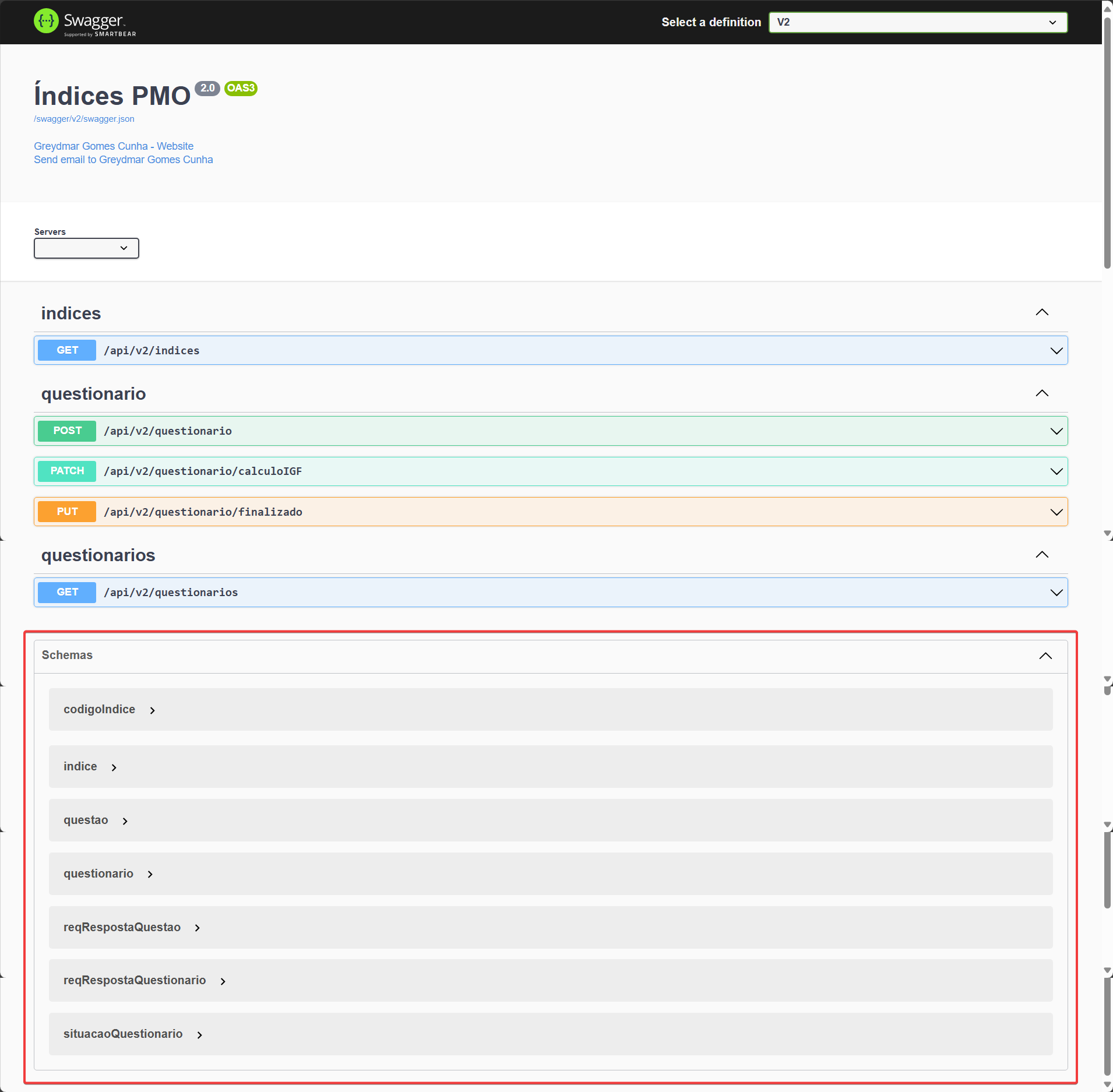 Normalização contrato OpenAPI