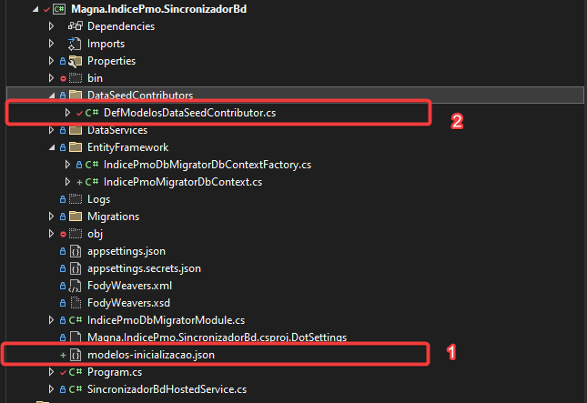 Dataseeding usando sincronizador